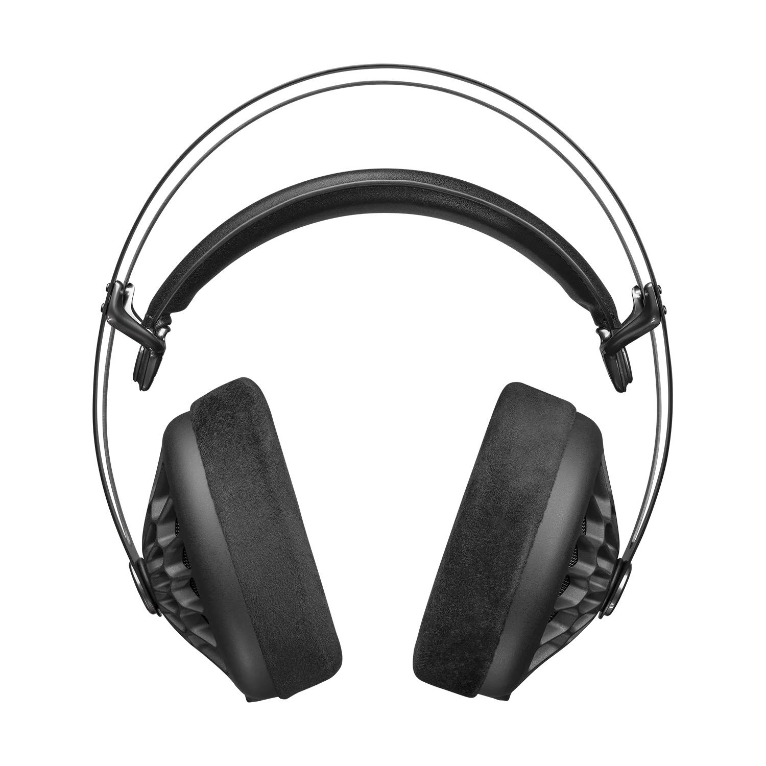 Meze Audio 109 PRO best open back audiophile headphones front view with headband, earcups and earpads