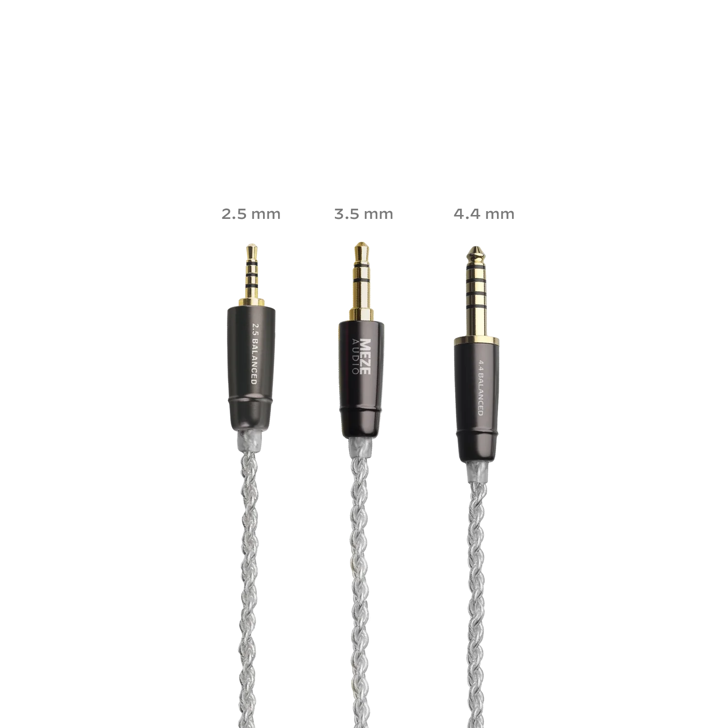 Meze Audio MMCX SILVER-PLATED UPGRADE CABLE all sizes- High-Quality Audiophile Cable for Enhanced Sound Performance for IEMs